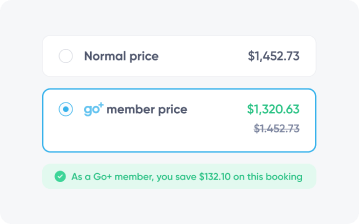 Member discounst with Go+ Membership