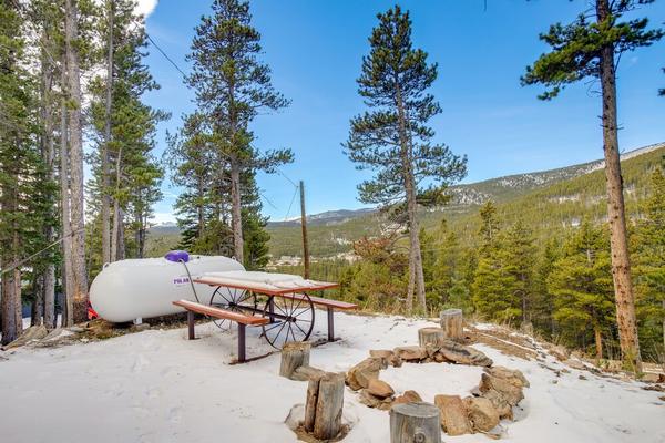 Photo 1 - Colorado Cabin w/ Deck, Fire Pit & Mountain Views!